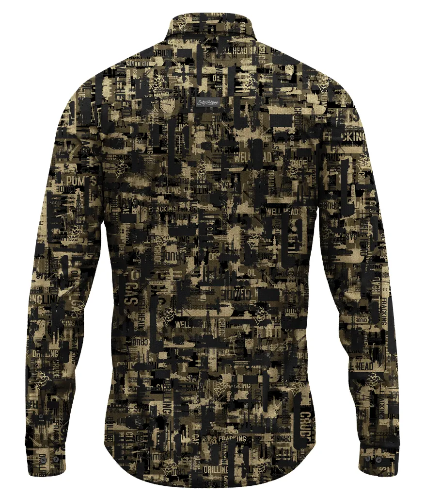 Black Gold Button Up