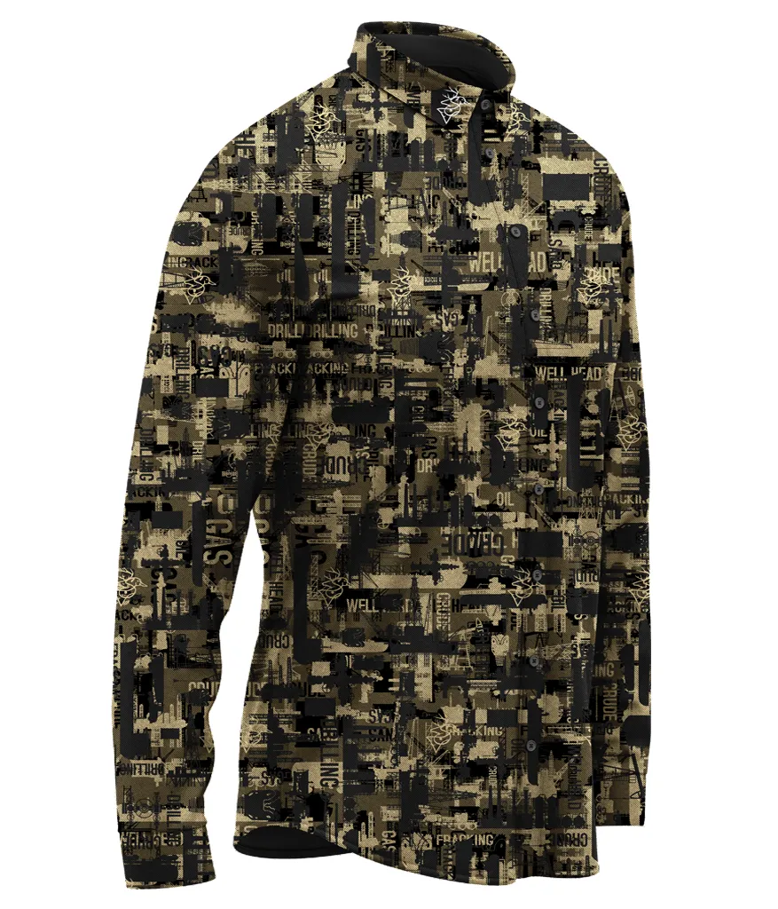Black Gold Button Up