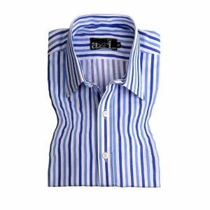 Duo Colored Blue Stripes Formal Shirt