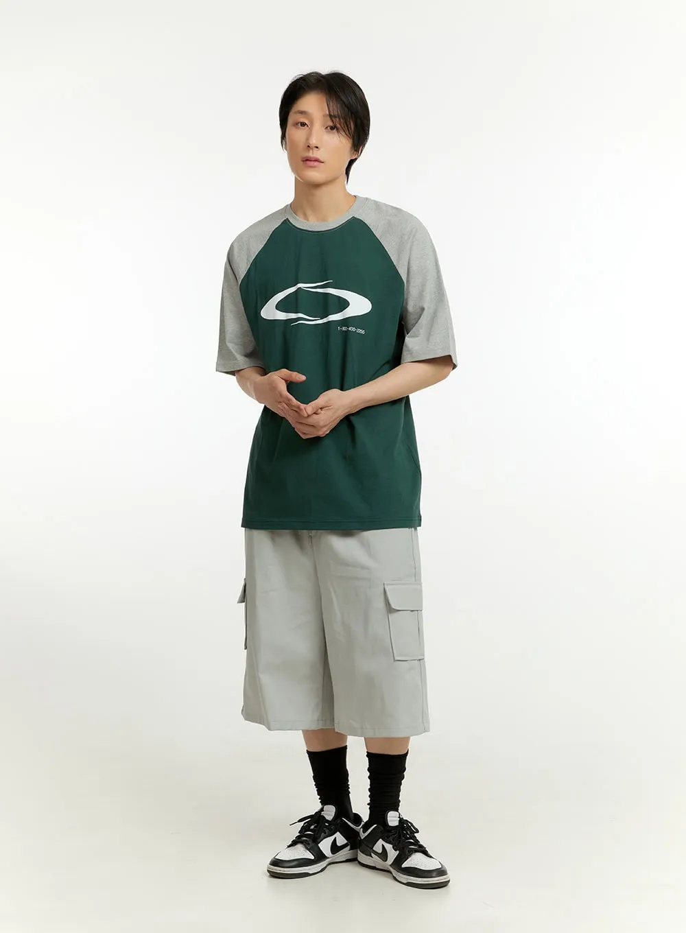 Men's Cargo Midi Shorts IL418